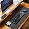 Yokuni Sottomano da Scrivania in Feltro,100 x 40cm Tappeto in Feltro,Tappetino Mouse Grande, Tappetino Scrivania Antiscivolo,Protezione da Scrivania per Laptop, Mouse e Tastiere