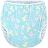 LittleForBig Pannolino lavabile riutilizzabile impermeabile PUL adulto pantaloni PUL Pull Up pannolino copertura - Full Print Baby Parade verde M
