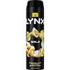 Lynx Gold Bodyspray 48 ore di deodorante zinco tech anti-odore per completare il tuo stile 6 x 200 ml