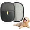 leruiyezs 2 PCS Guanto Togli Peli Cane,Guanto Peli Gatto,Doppia Faccia in Tessuto Elettrostatico Riutilizzabile,per Pulizia dei peli di Animali,a Pulizia dei,dei Divani,Tappeti,Guanto Togli Peli Cane