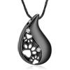 AIWENXI Zampa di animali domestici stampa teardrop urna collana per cenere per cane/gatto cenere ciondolo per cremazione gioielli commemorativi per donne e uomini