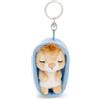 NICI Sleeping Pets 63163 - Portachiavi con Leone di Peluche (8 cm) Addormentato in Un Cestino, Accessorio di Peluche per Zaino o Borsa, Portachiavi per Grandi e piccini, Multicolore