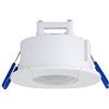 SEBSON Sensore Movimento Interno da Incasso - Portata 8m/360° - Montaggio a Soffitto, Foro di Montaggio Ø63-68mm, Sensore PIR, LED adatto, 3 Fili