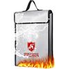 heavenlife Borsa per Documenti Ignifuga, 1200℃ Borsa di Sicurezza Porta Documenti Ignifuga, 38x32x8cm Porta Documenti Impermeabile, Sacchetto Antincendio Impermeabile per Documenti, Passaporto
