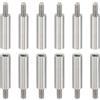 PATIKIL 12pz Distanziali M3, Distanziali Filettati Acciaio inossidabile M3 19+6mm Kit Viti Distanziali 3mm ID 5mm OD Adattatori Filettati Metrici Maschio Femmina per Circuiti PCB Droni RC