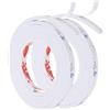 PATIKIL 2m/6.6ft Sigillatura Schiuma Nastro, 2Pz 1cm Largo 5mm Spessore Singolo Adesivo Paraspifferi Striscia Guarnizione Porta Gommapiuma per Finestra Isolamento, Bianco