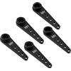 YijiaLink 5 pz Alluminio 25T Servo Horn 37mm M2.5 Thread Metallo 25 Denti Estensione Braccio Sterzo Compatibile con Futaba Savox Power HD HSP Servos RC Auto Truck