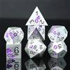 Elifel Dadi DND Set in Metallo D&D 7 Pezzi D4 D6 D8 D10 D12 D20 D% Dadi D&D Metallici Poliedrici per Dungeons And Dragons Pathfinder Giochi da Tavolo Rpg MTG