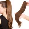 S-noilite Naturale Estensione Micro Ondulato Coda di Cavallo Claw on Ponytail Extension Capelli Veri Clip Parrucchino Ombre Posticci Donne 55cm Riccio Marrone chiaro