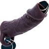 CSEDF-CRYP Guaina Fallica Aperta con Anello Testicolare, Guaina Pene per Uomo, Prolunga Pene Indossabile Uomo, Allungamento del Pene Maschile, Sex Toys Sessuali per Uomini Sexytoysys Coppia (Nero)