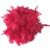 Baesics - Spilla con piume da donna, 2 in 1, fatta a mano, gioiello con piume, spilla soffice, accessorio per cappello in stile vintage, per matrimonio, festa elegante, capelli, fascia per capelli