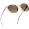 DUCO Occhiali da sole vintage polarizzati da donna protezione UV400 occhiali da sole leggeri montatura in acetato DC1230, Lente grigia con montatura bianca