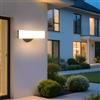 Comely lampada da parete esterna, nero, 17W, IP65, impermeabile, 3000 K, luce calda - moderna luce a LED per giardino, terrazza, ingresso, facciata, 30 x 12 x 11cm, 220V