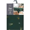 Douceur d'Intérieur, Tovaglia rettangolare (150 x 300 cm) abete verde/oro, poliestere con stampa metallizzata