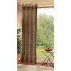 Gardinenbox Voile 20332 - Sciarpa con occhielli, 175 x 140 cm, colore: Marrone