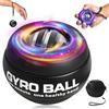 BeSokar Gyroball con rivestimento nero lucido, palla da allenamento per il polso, avvio automatico, controllo della resistenza e della luce a 5 livelli, trainer giroscopico per l'avambraccio, per