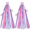 BOXOB Striscioni per Bicicletta Bambini, Nastri Manubrio da 27,5 cm Nappe Colorate Manubrio Divertenti Accessori Decorativi per Bici Ragazzi e Ragazze