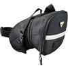 TOPEAK Aero Wedge Pack Strap 15000007 Reggisella Reggisella per bicicletta da corsa MTB, misura media, nero