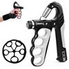 Kuvarix Hand Grip, Pinza Mano Avambracci Attrezzi Resistenza Regolabile 5-100kg, Allenatore Mano Dita Allenamento della Forza di Presa con Contatore