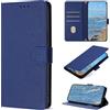 BoxTii Cover per Samsung Galaxy A14 4G / 5G, Custodia in PU Pelle Portafoglio con Blocco RFID, Chiusura Magnetica Antiurto Cover a Libro per Galaxy A14 4G / 5G, Blu scuro