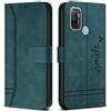 Bravoday Cover per Oppo A53 2020 4G / Oppo A32 2020 4G / Oppo A53S 4G / Oppo A33 2020 4G, Flip Custodia in Pelle PU Portafoglio Custodia, con Slot per Schede, Verde