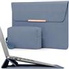 HYZUO 13 Pollici Borsa Custodia PC Portatile con Stand per MacBook Air 13 M5 A3449 M4 M3 M2 M1 2026-2018, 13 MacBook Neo 2026, MacBook Pro 13 M2 M1, 13 iPad Pro/Air, Surface Pro, Blu Haze(con Trim)