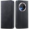 MOJIA Cover per Honor Magic7 Lite (Magic 7 Lite), Custodia Folio Portafoglio in Pelle PU [Chiusura Magnetica], Case a Libro con Guscio Interno in TPU, Supporto per Carte.. Nero
