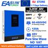 EASUN POWER Inverter Solare Ibrido EASUN 6.2KW 48V 230V Onda Sinusoidale Pura Off-Grid con Regolatore di Carica Solare MPPT 120A per Pannelli Fotovoltaici, Stock UE