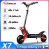 SUNNIGOO X7/X7PRO Scooter elettrico a doppio motore 3600W 48V Forte potente 65 km/h Escooter Scooter pieghevole fuoristrada da 11 pollici