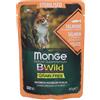 Monge Bwild Busta Sterilised Salmone/Gamberetti/Ortaggi - Risparmia il 10% con codice: monge0726 7x85 g