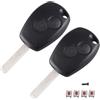 HooRLZ 2 custodie per chiavi compatibili con chiavi Renault/Dacia | Con telecomando per chiave auto Renault Clio Modus Twingo Kangoo Master Trafic Dacia Logan Sandero Opel Vivaro Movano