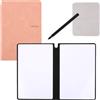 NQEUEPN Notebook Cancellabile, 24x16,5cm Notebook Cancellabile a Secco Riutilizzabile Notebook Cancellabile Notebook Lavagna per Lavoro Casa Ufficio (Rosa)