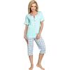 Be Mammy Pigiama Premaman con Funzione Allattamento H2L2N2 (Menta, S)