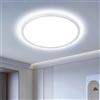 OTREN Plafoniera LED Soffitto, Lampadario Bagno Moderna per Camera da Letto, Cucina, Soggiorno, Ufficio, Balcone, 6500K Luce Calda, Ø30CM