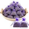 lompyeu 30 Sacchetti di Lavanda Essiccata: Anti Acari & Antitarme per Armadio, Deodorante Naturale per Casa & Auto Anti Umidità (Regalo Potpourri con Fiori Secchi)