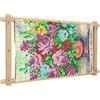 guofa Telaio da ricamo rettangolare, con clip da ricamo, telaio quadrato in legno, cornice a clip on Q Snap Cross Stitch Frame, in plastica, per ricamo, punta ad ago, pittura su seta (46 x 28,5 cm)