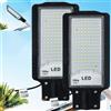 Eleganted 2pcs 100W Lampione LED 6500K Super Luminoso Luce stradale a LED,IP66 Faretto LED da Esterno Consumo Basso Faretti LED per illuminazione di giardini,parcheggio luce strada scuola Giardino Magazzino