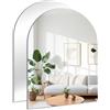 JMITHA Specchio Adesivo da Parete 40x30cm, Specchi Adesivi da Parete Specchio da Parete ad Arco Acrilico 2 mm per Ingresso Armadio Bagno Palestra Porta Soggiorno