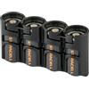 Storacell PowerPax CR123 4 Portabatterie, Nero