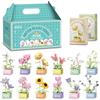 GTJEOI 12 Pezzi Mini Fiore Succulente Bonsai Building Block Set, Set di Blocchi di Fiori Artificiali Bonsai, Giocattolo da Costruire Blocchi da Costruzione Fiori per Decorare la Stanza, Idea Regalo