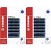 STABILO Cartuccia Refill per Penna Roller/Stilografica - STABILO - Pack da 12 - Colore Blu (Confezione da 2)