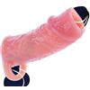 CSEDF-CRYP Guaina Fallica Aperta con Anello Testicolare, Guaina Pene per Uomo, Prolunga Pene Indossabile Uomo, Allungamento del Pene Maschile, Sex Toys Sessuali per Uomini Sexytoysys Coppia (Pelle)