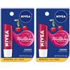Nivea NIVEA Lip Care Balm Cherry - .17 oz, confezione da 2