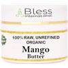 Bless International - Burro di mango crudo biologico puro al 100%, naturale e non raffinato | Idratante per la pelle del viso, del corpo e dei capelli | 8 oz