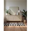 Hanse Home Tappeto di lana Donna naturale per soggiorno, tessuto a mano e naturale, motivo a strisce di lana moderna per soggiorno, camera da letto, sala da pranzo, corridoio