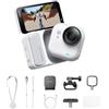 Insta360 GO Ultra Pack Ciclismo Bianco Artico- action cam mini 4K a mani libere, indossabile, superba in bassa luce, montala ovunque, stabilizzazione FlowState, 200 min di carica, bici e corsa