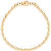 JEWELS BY LEONARDO Bracciale Clip & Mix Lori - Bracciale in acciaio inox dorato - Perle ovali in acciaio inox per appendere charms - 18,5 cm di lunghezza - Gioielli da donna - 023743