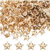 SUPERFINDINGS 100 Pezzi Spilla Stella Lega Pentagramma Pin Giacca Giorno Dei Veterani Spille Zaino Premio Militare Festa Del Lavoro 4 Luglio Giorno Costume, 18x17x4mm, Metallo