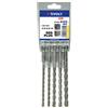 TIVOLY 10901070047 - Set di 5 punte da trapano SDS+, lunghezza 160 mm