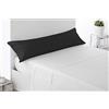 Miracle Home. Federa, morbida e confortevole, 50% cotone, 50% poliestere. Letto 90. Nero